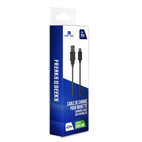 Câble USB chargeur pour manette Microsoft Xbox 360 - 1,5 mètre - Gris - Straße Game