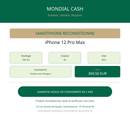 iPhone 12 Pro Max Or - fiche caractéristiques