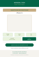 iPhone 12 Blanc - fiche caractéristiques