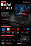 PC Lenovo ThinkPad E15 Gen 4 I5 256go NVMe 8Go RAM