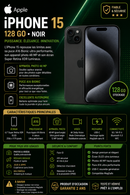 IPHONE 15 128GO NOIR