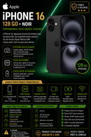 IPHONE 16 128GO NOIRE