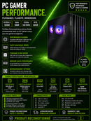 PC GAMER SKILLKORP RYZEN 5 5500 RTX3050 512GO SSD NVME 16GO DE RAM