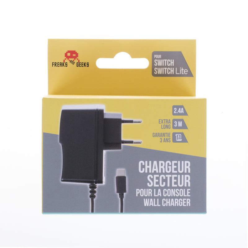 Chargeur secteur pour la console Nintendo Switch et Switch Lite (pas le dock)