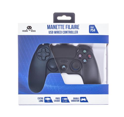 Manette Sans Fil  pour PS4 Avec Prise Jack pour casque et boutons lumineux