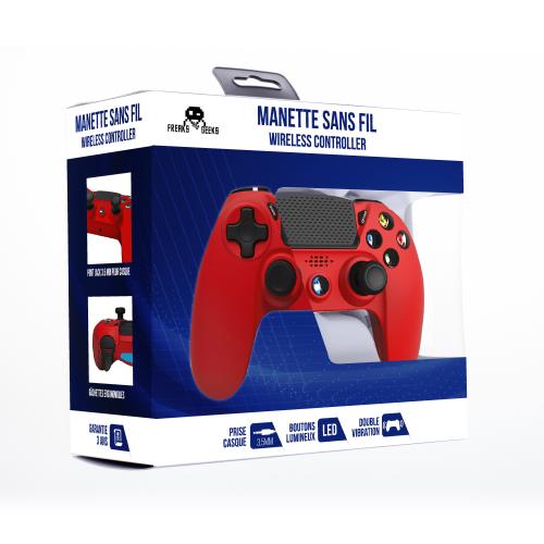 Manette Sans Fil  pour PS4 Avec Prise Jack pour casque et boutons lumineux