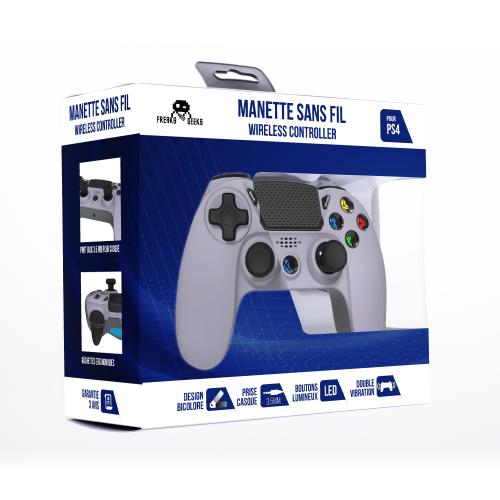 Manette Sans Fil  pour PS4 Avec Prise Jack pour casque et boutons lumineux