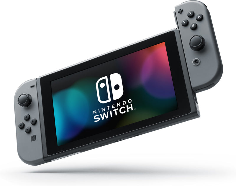 Nintendo Switch avec joycon rouge et bleu néon